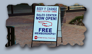 sidewalk sign