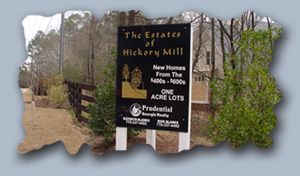 subdivision presale sign